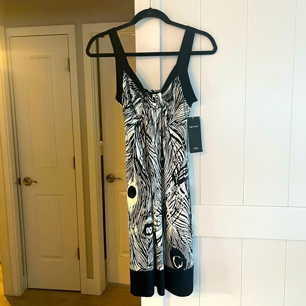 Karen Kane Summer Seas Band Knot Sleeveless Dress